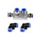 Primefit Air Push to Connect Splitter/Manifold Block Assembly with 6 Fittings PCKIT6 - alternate 1